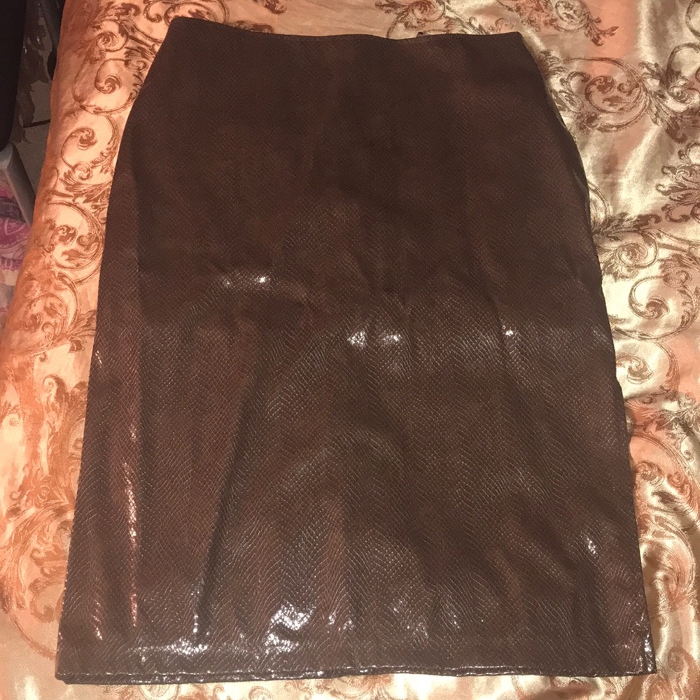PURE ORIGINAL Brown Snake Skin Skirt